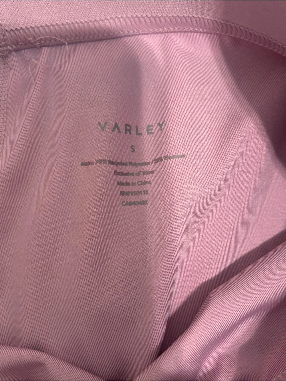 Varley Dusty Mauve High-Rise Bike Shorts